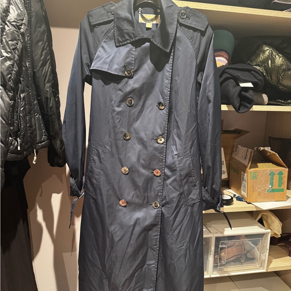 Michael Kors Midnight Blue Trench Coat